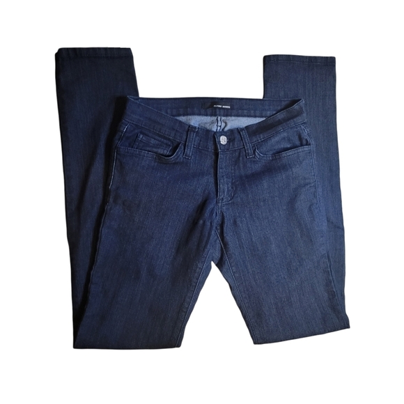 Flying Monkey Mid Rise Dark Wash Stretchy Skinny Jeans - Picture 9 of 12